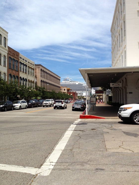 A view of a Galveston Street